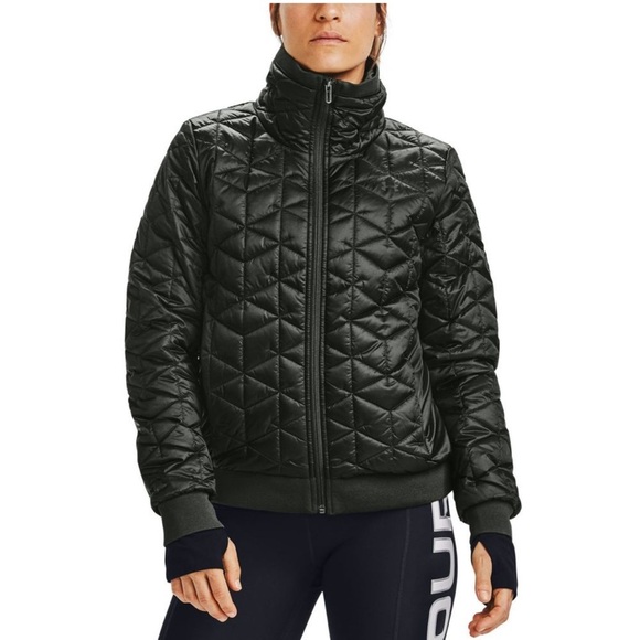 A260 Under Armour Womens ColdGear Reactor Performance Jacket Sz Large - Picture 1 of 9